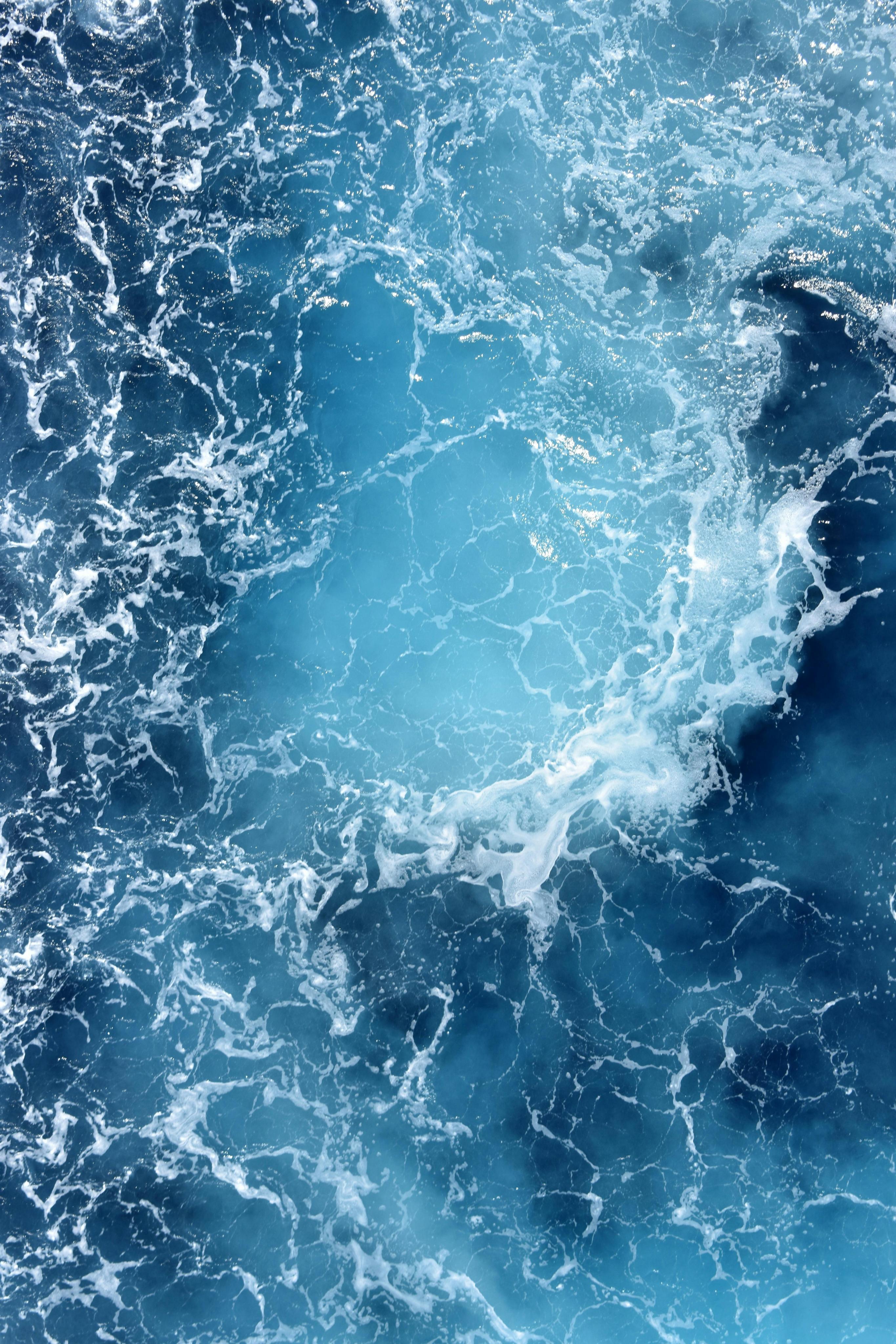 churning water